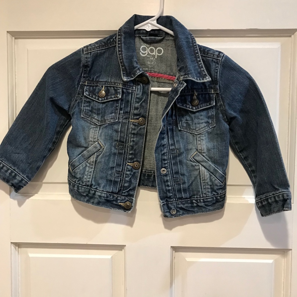 BABY GAP GIRLS Classic Denim Trucker Jacket 3t